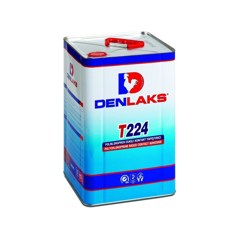 Denlaks T224 Solvent Bazlı Kontakt Yapıştırıcı - 14kg teneke