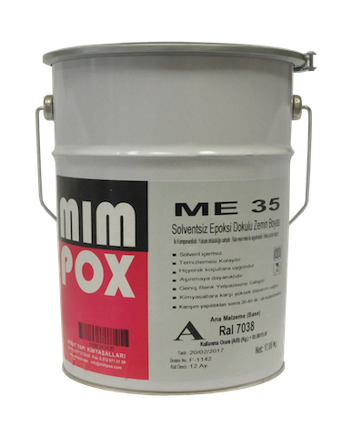 Mimpox ME35 Epoksi Dokulu Zemin Boyası - 20kg set