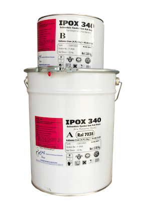 İpox 340 Epoksi Zemin Boyası(Düz) - 20kg set Beyaz (RAL9003)