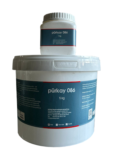 Pürkay 086 Su Bazlı Poliüretan Cila - Şeffaf Yarı Mat - 6,00 Kg set
