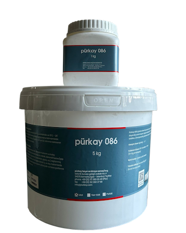 Pürkay 086 Su Bazlı Poliüretan Cila - Şeffaf Yarı Mat - 6,00 Kg set