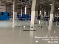 İpox 340  Epoksi Zemin Boyası(Düz) - 20kg set Beyaz (RAL9003)