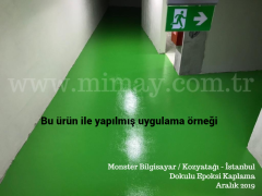 İpox 342Tx  Epoksi Zemin Boyası(Dokulu) - 20kg set Kırmızı (RAL3020)
