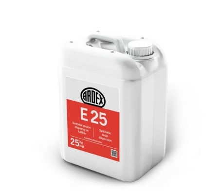 ARDEX E25 sentetik reçine dispersiyon katkısı 5 kg ve 25 kg bidon