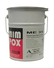 Mimpox ME35 solventsiz tiksotropik epoksi son kat boya 20 kg set